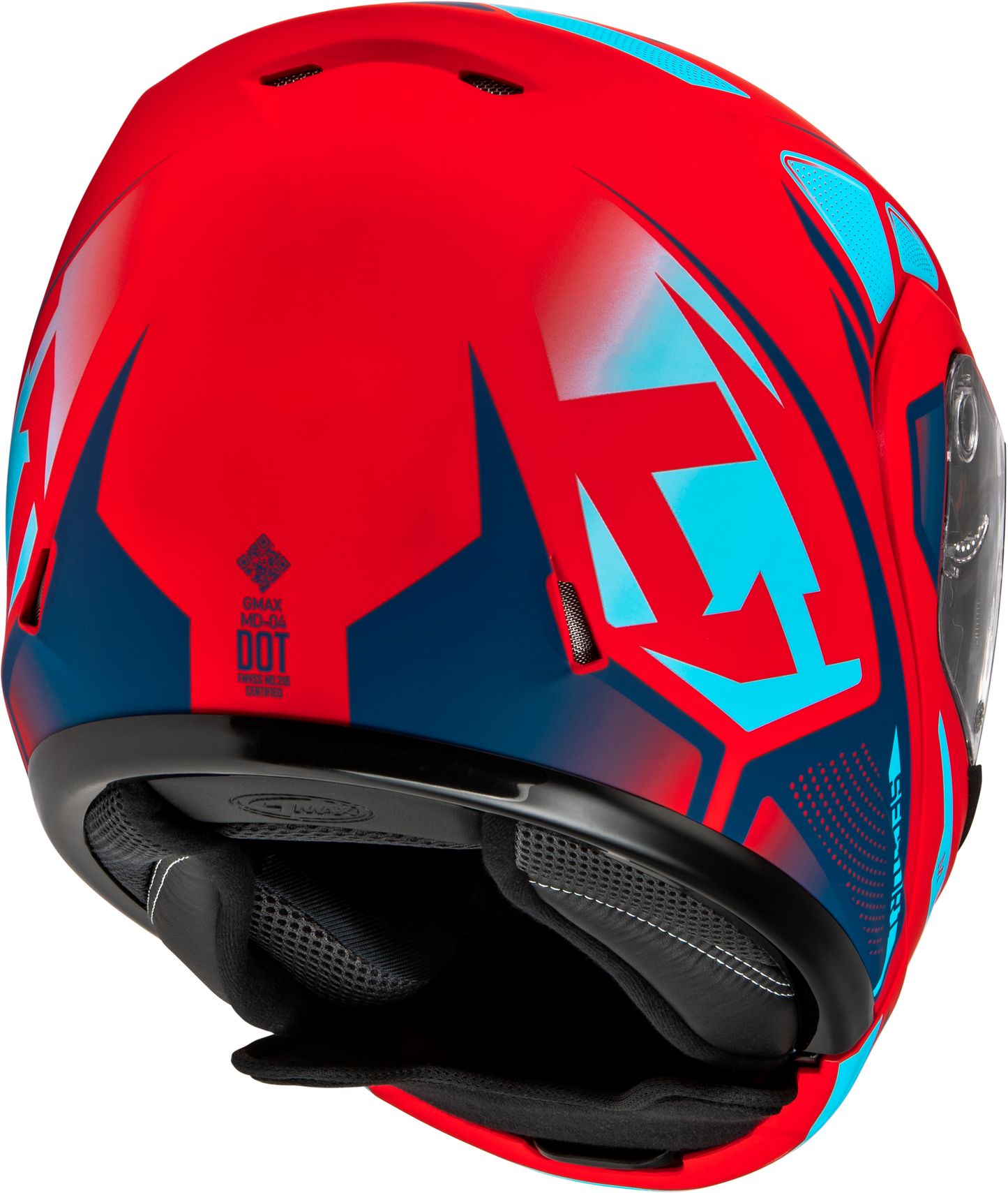Md 04 Sector Helmet Matte Red/Blue Sm