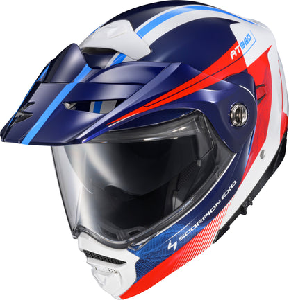 Exo At960 Modular Helmet Topographic 2 Red/Wht/Blue 2x