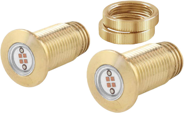 Lightning Boltz Amber Led Brass