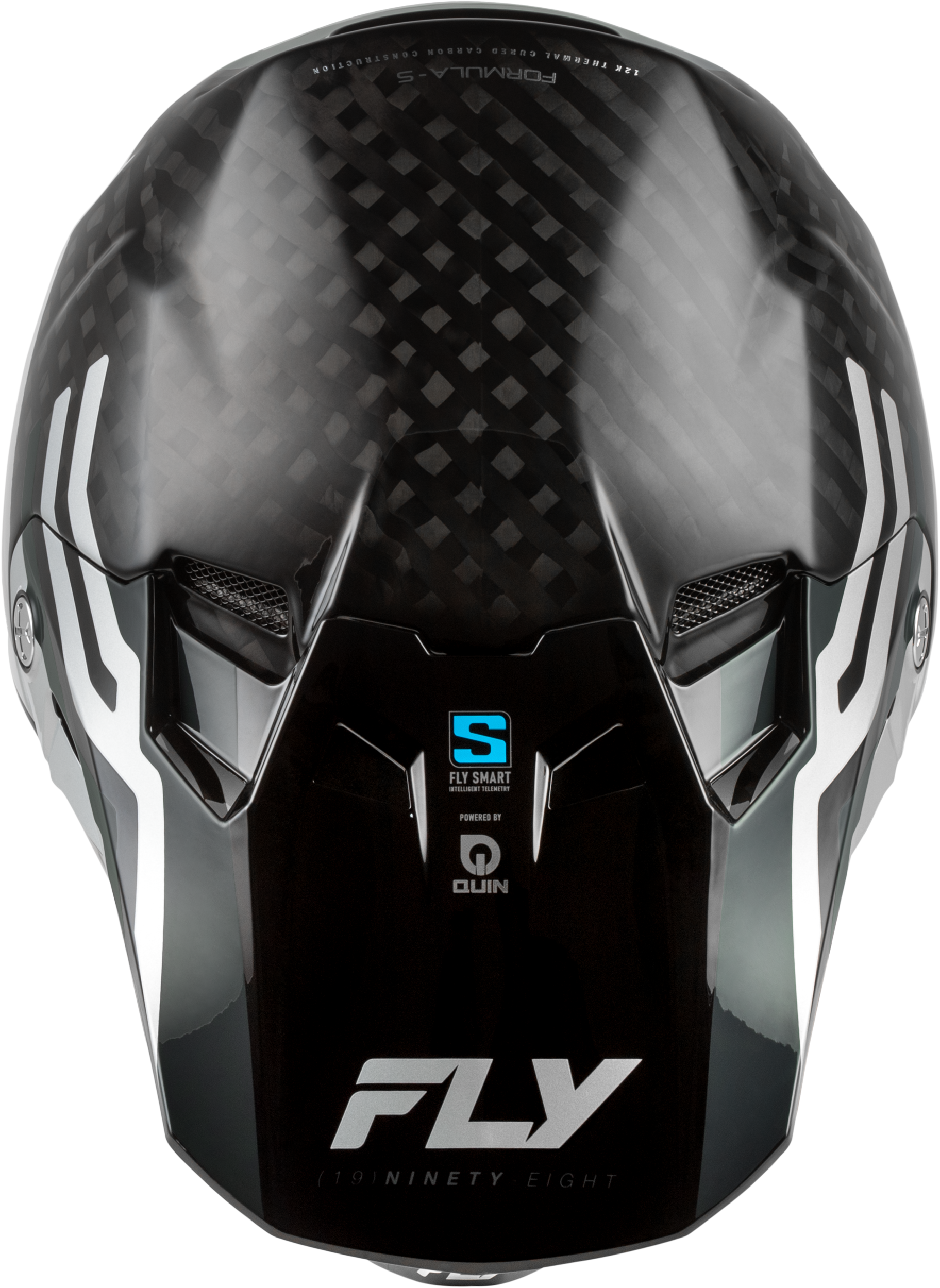 Formula S Carbon Byte Helmet Black Carbon/Grey/Silver Lg