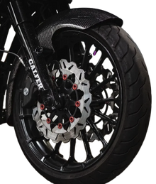 Carbon Fiber Mid Lgth Fender Front 19" Flh 14 22