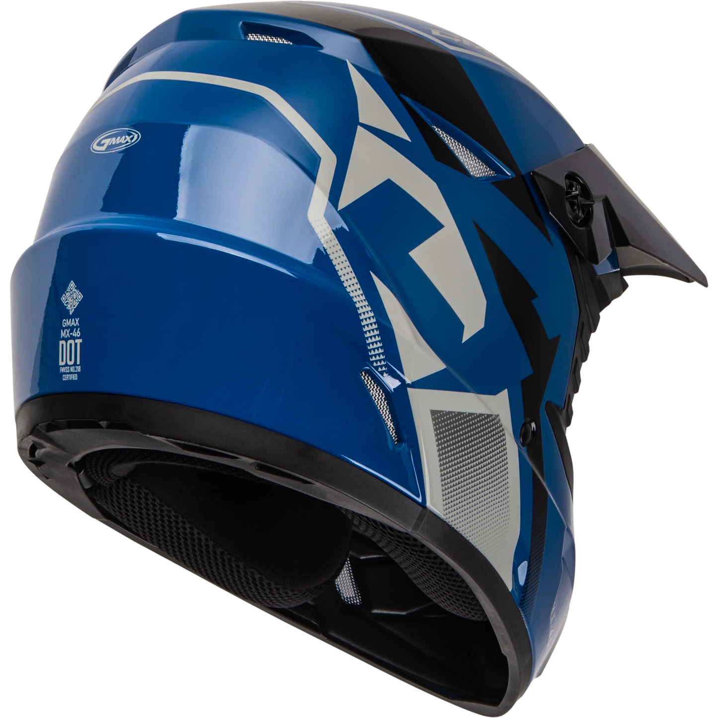 Mx 46 Compound Helmet Blue/Black/Grey Xl