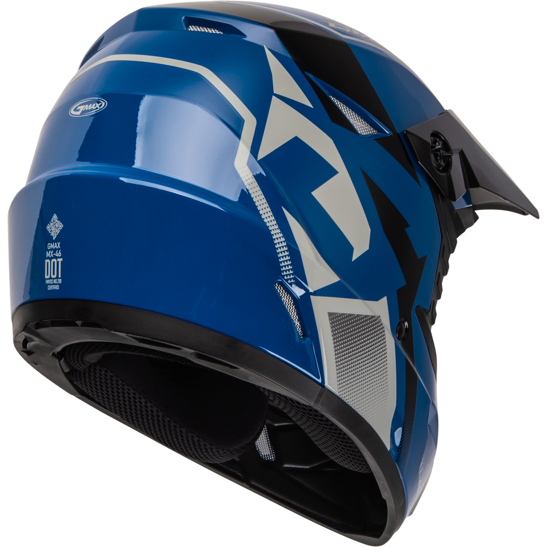 Mx 46 Compound Helmet Blue/Black/Grey Xs