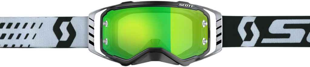 Prospect Goggle Black/White W/ Grn Chrome Works Plus Clr Afc