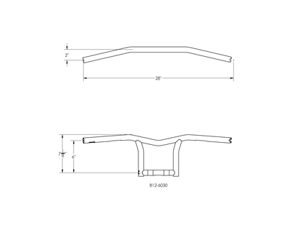 Sid 10" Bar 1" Tbw Chrome