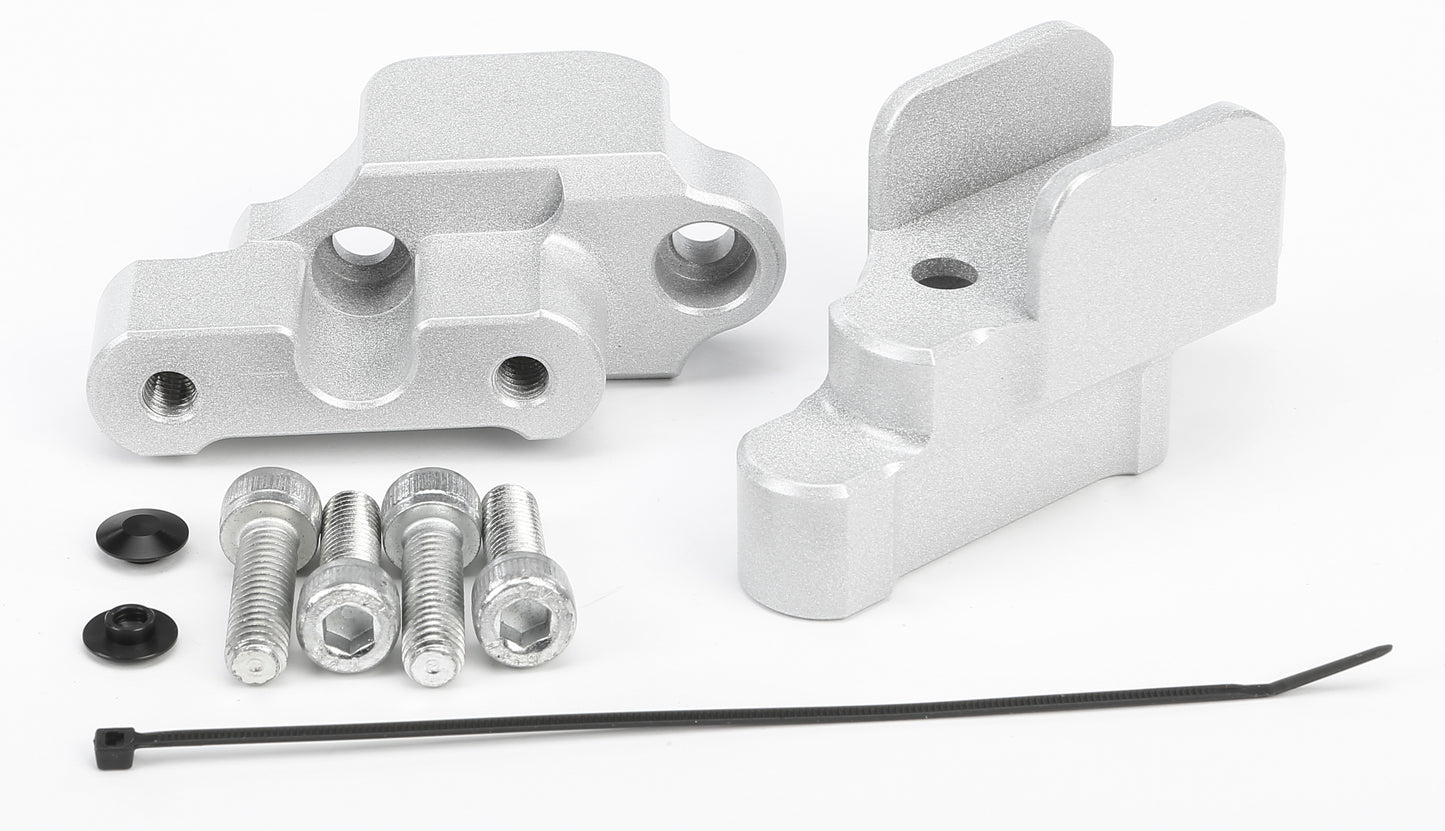 Handlebar Risers Silver Bmw