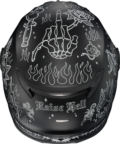 Covert Fx Full Face Helmet The Litas 2 Black Sm