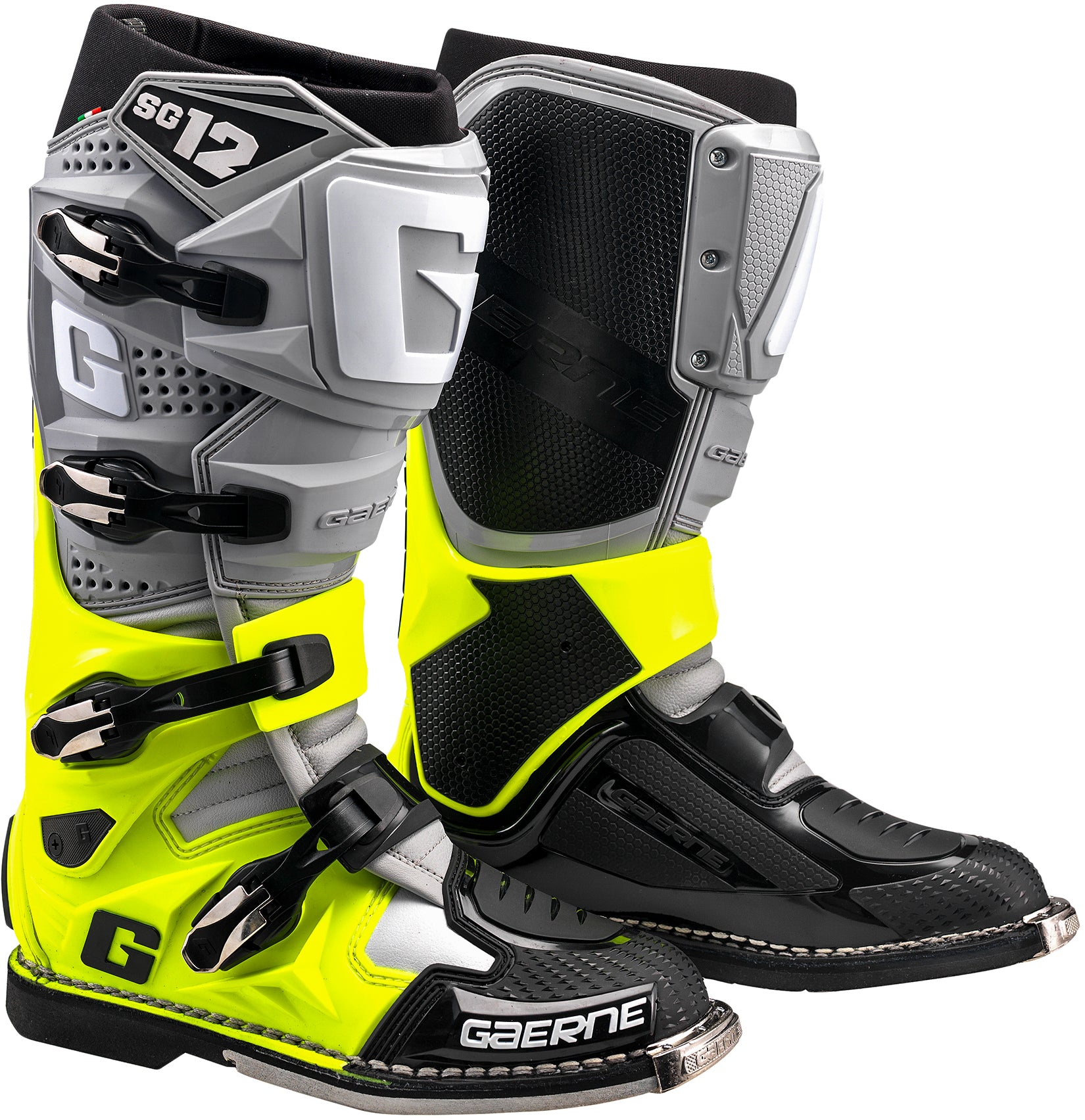 Sg 12 Boots Grey/Yellow Fluo/ Black Sz 10