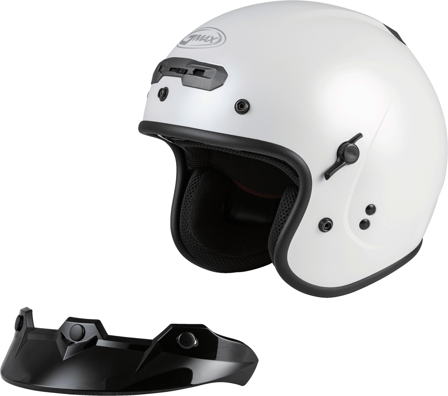 Gm 32 Open Face Helmet Pearl White Sm