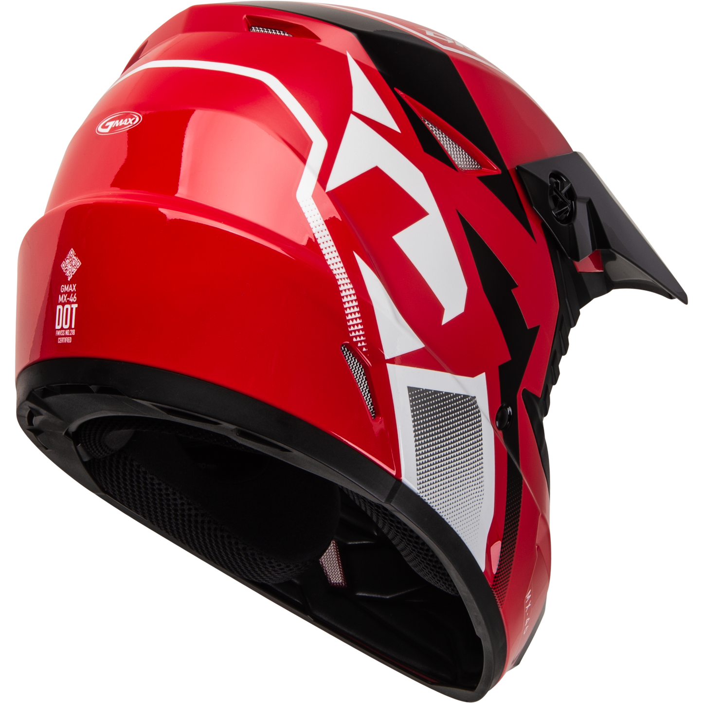 Mx 46 Compound Helmet Red/Black/White Ym
