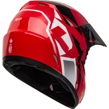 Mx 46 Compound Helmet Red/Black/White Md