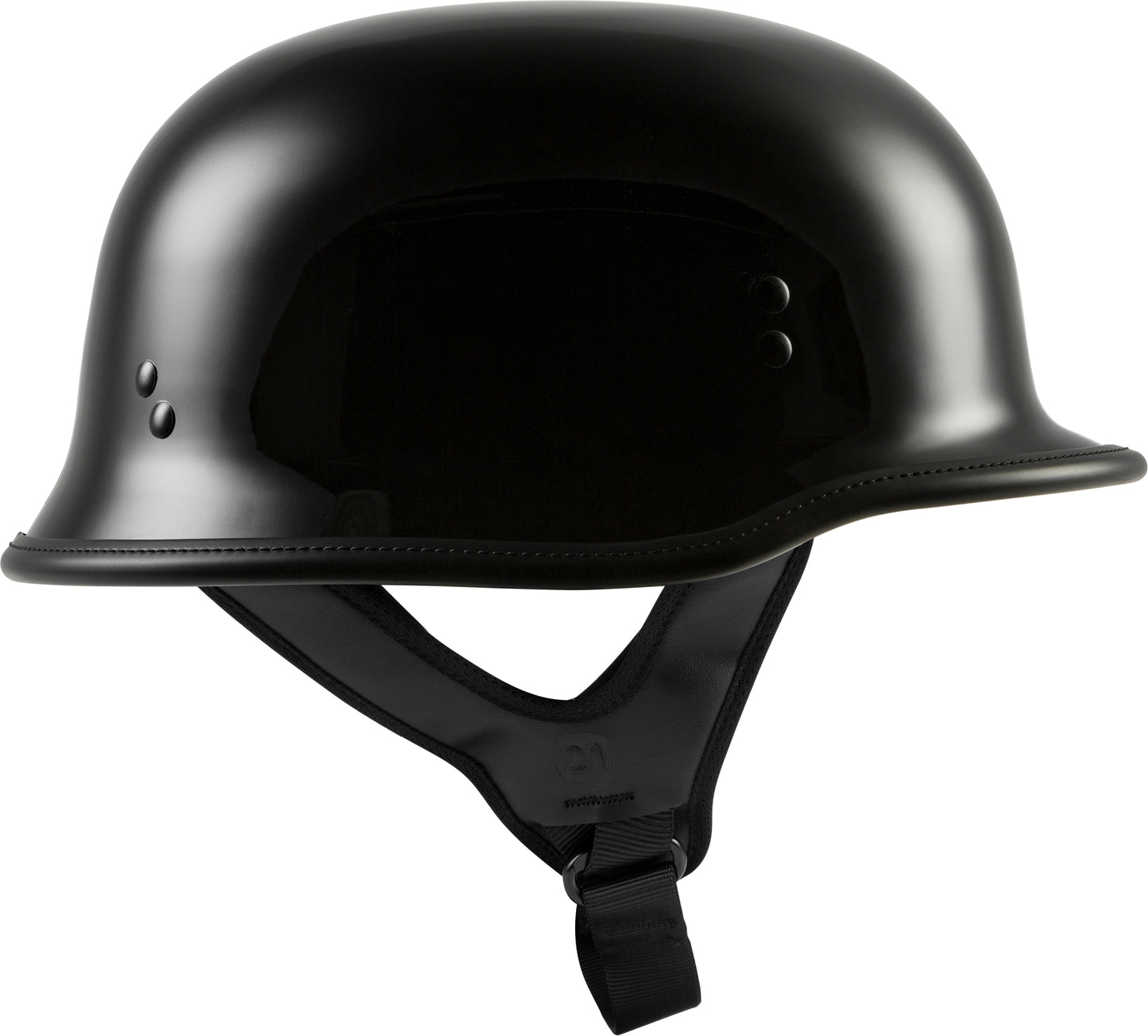 9mm German Beanie Helmet Gloss Black 5x