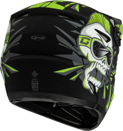 Youth Mx 46y Unstable Helmet Matte Black/Green Ys