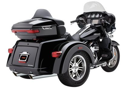 909 Twins 4" Slip Ons Black Tri Glide 09 22