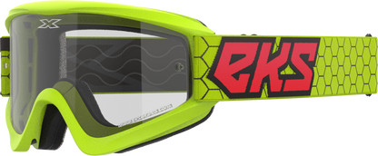 Flat Out Clear Goggle Flo Ylw/Black/Fire Red Clear