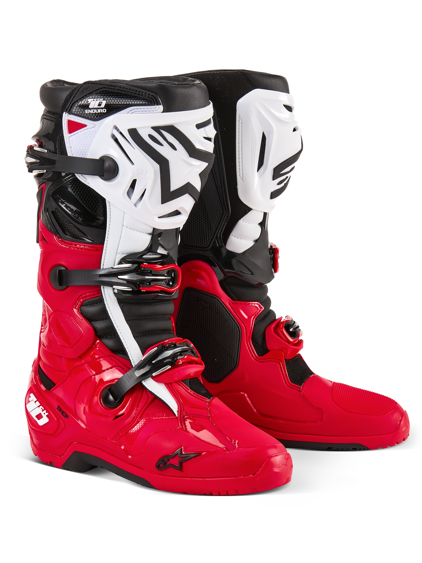 Tech 10 Enduro Boots Bright Red/Black/White 12