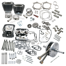 S&S Cycle 07-17 BT 124in Hot Set Up Kit - Wrinkle Black