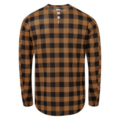USWE Flannel Long Sleeve Lightweight Off-Road Jersey Bronze - Small