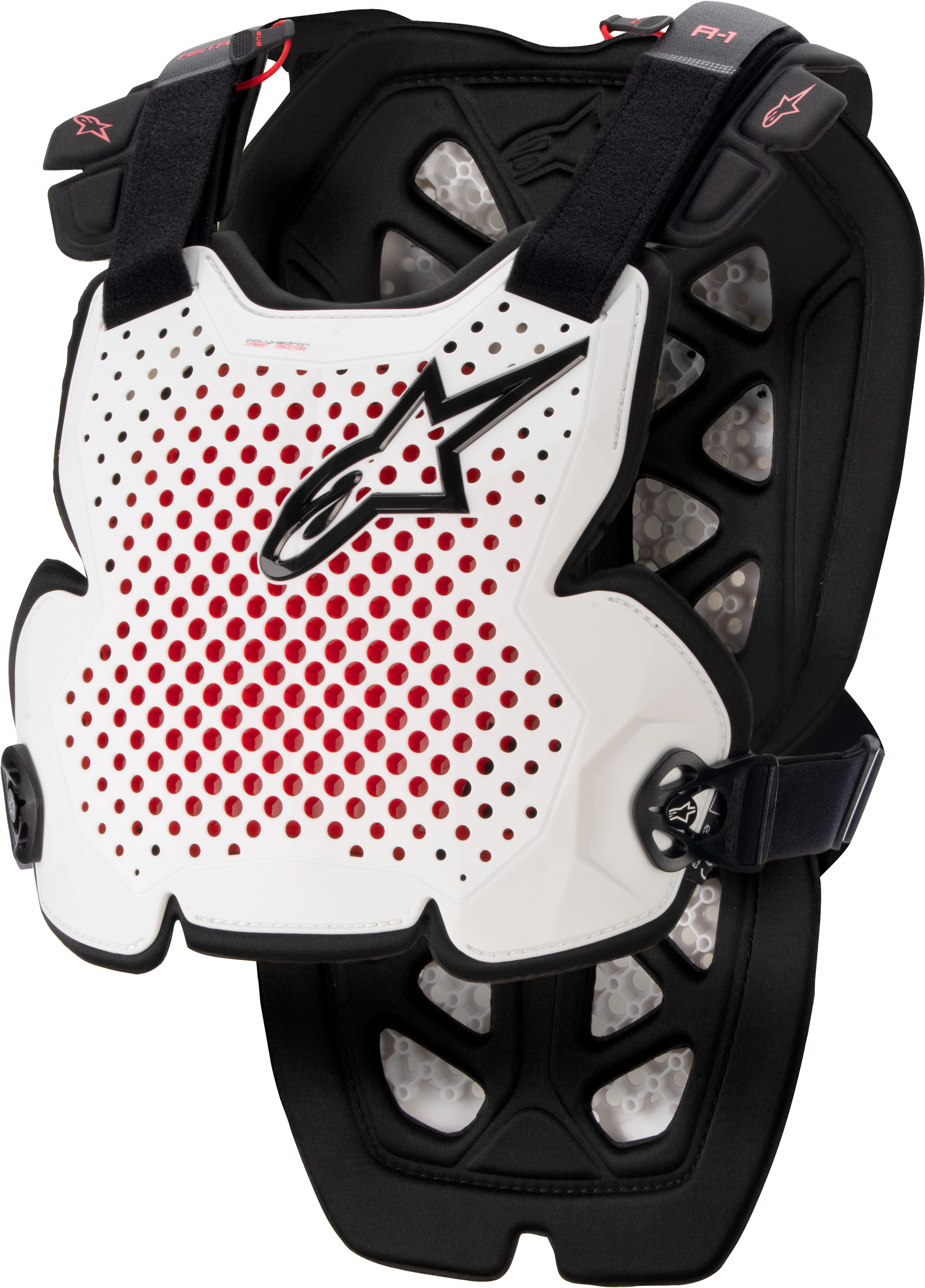 A 1 Chest Protector White/Black/Red Xl/2x