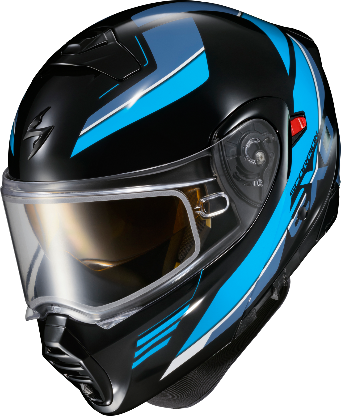 Exo Gt930 Cold Weather Helmet Modulus Blk/Blu Sm (Electric)