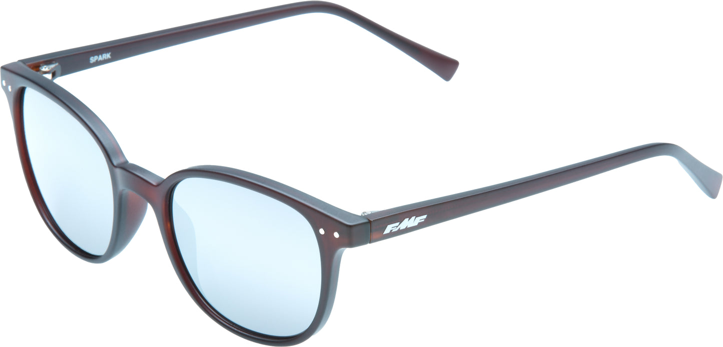 Spark Sunglass Mt Crystal Rtbeer /Slvr Mirror
