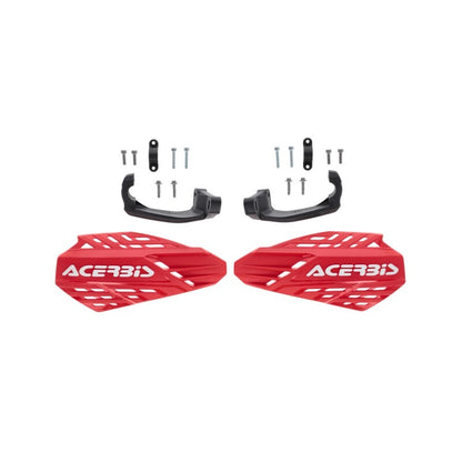 Acerbis Linear Vented Handguard - Red/White