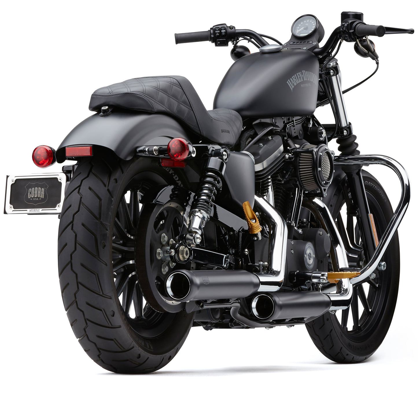 3" Nh Series Slip Ons Black Sportster 04 13