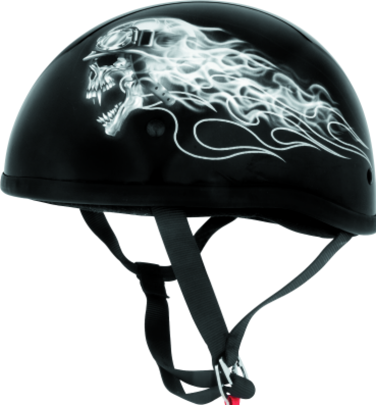 Skid Lids Traditional Helmet Flat Black - XL