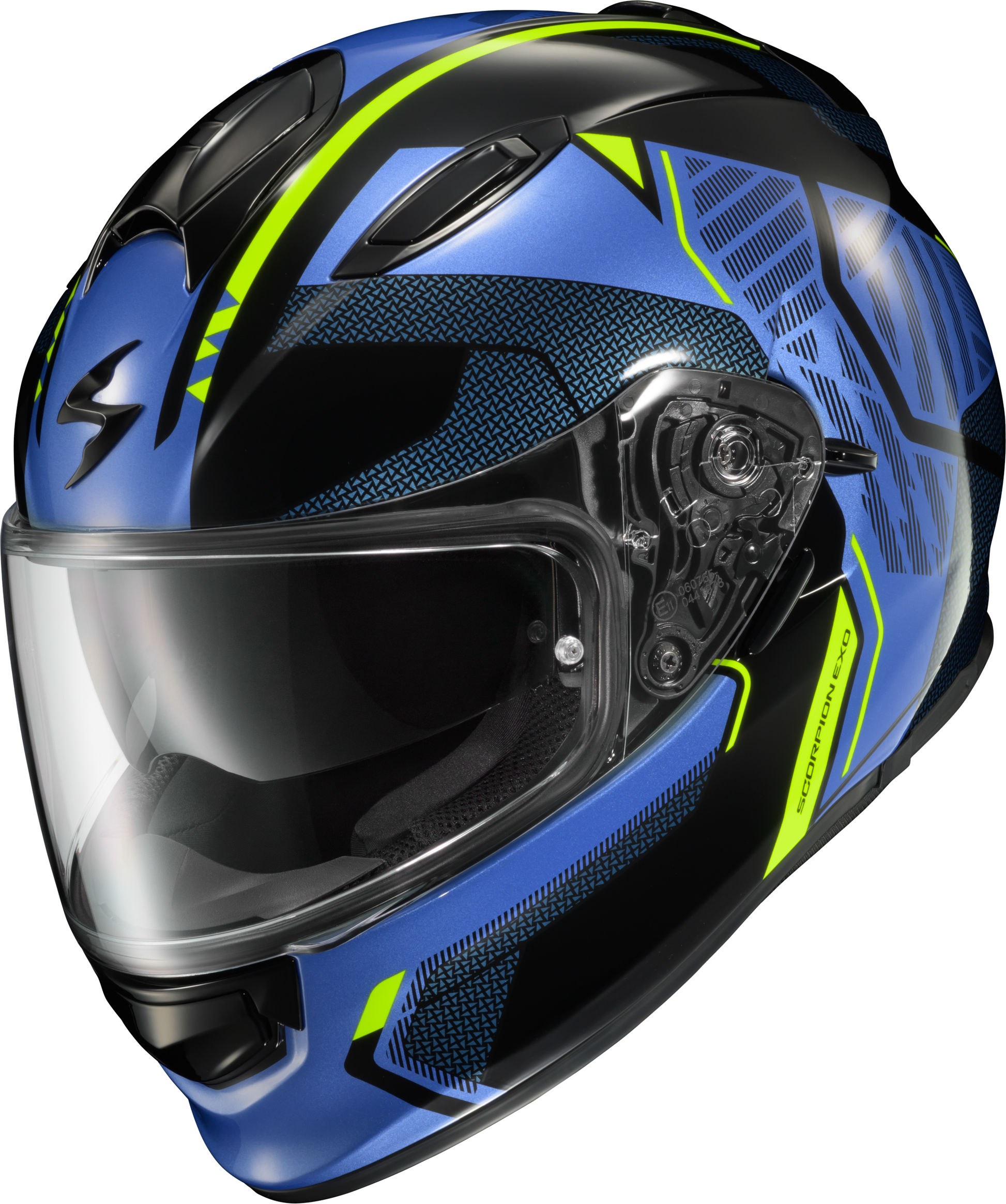 Ryzer Full Face Helmet Switch Blue/Hi Viz Sm