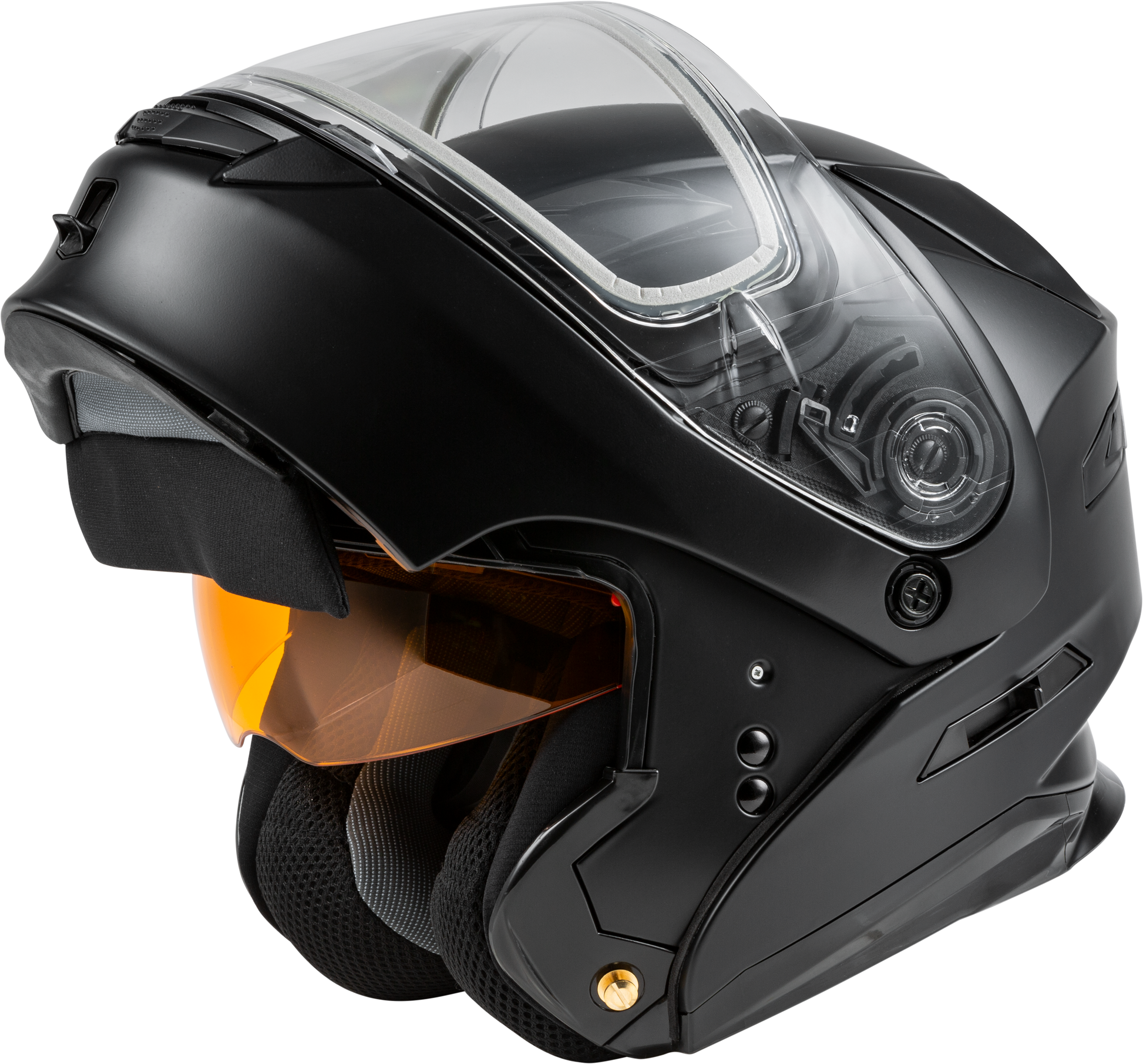 Md 01s Modular Snow Helmet Matte Black 2x