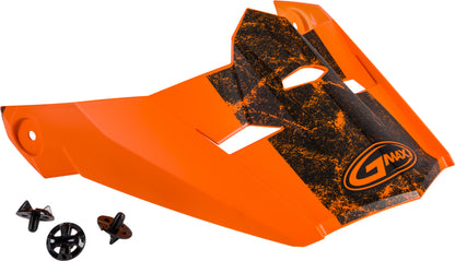 Visor W/Screws Dominant Mx 46y Matte Orange/Black Ys Yl