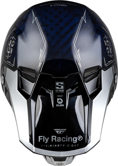 Formula S Carbon Legacy Helmet Blue Carbon/Silver 2x