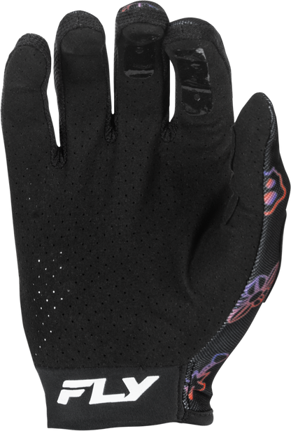 Youth Lite Outline Gloves Black/Red/Purple Ys