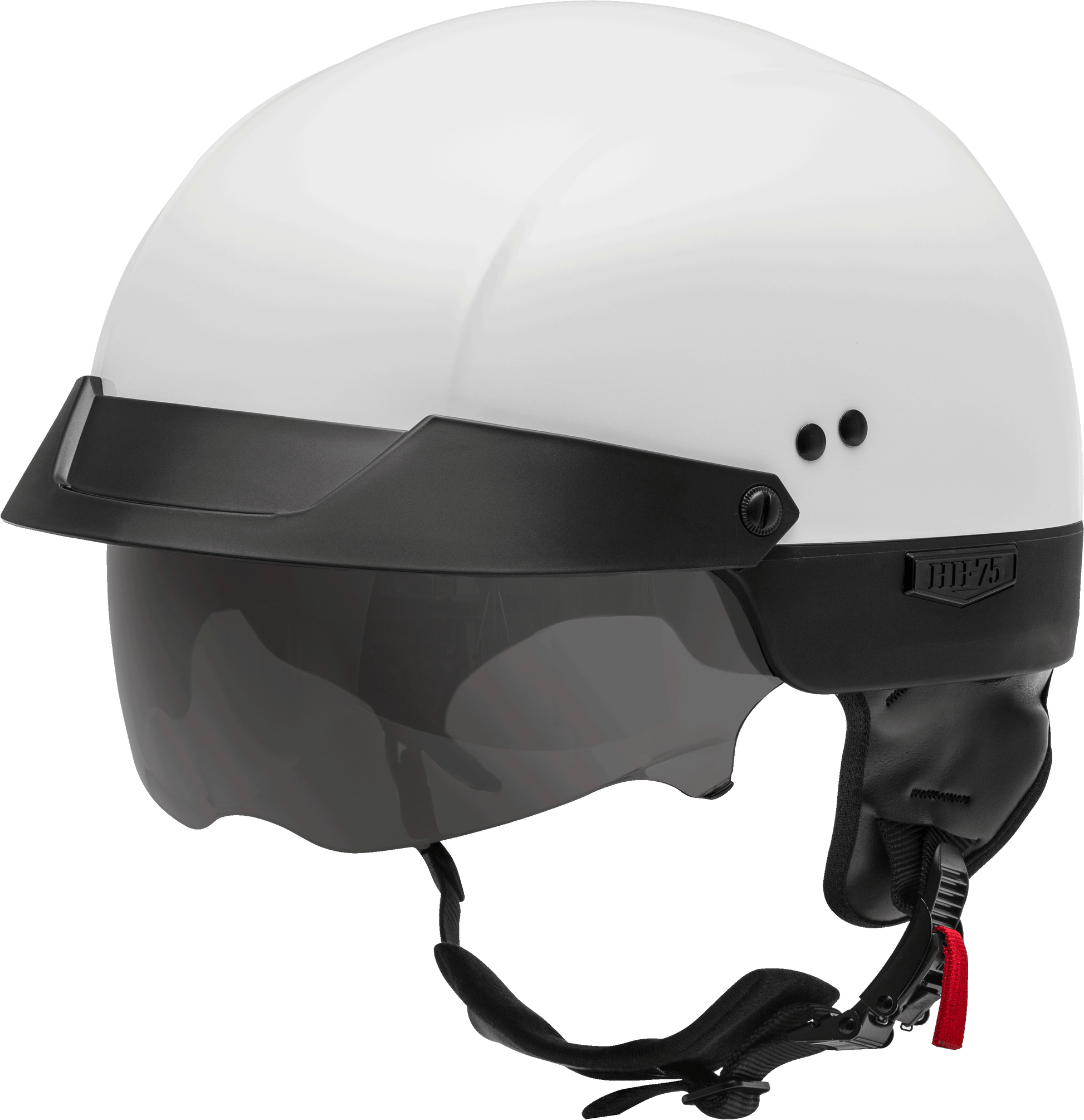 Hh 75 Half Helmet White Lg