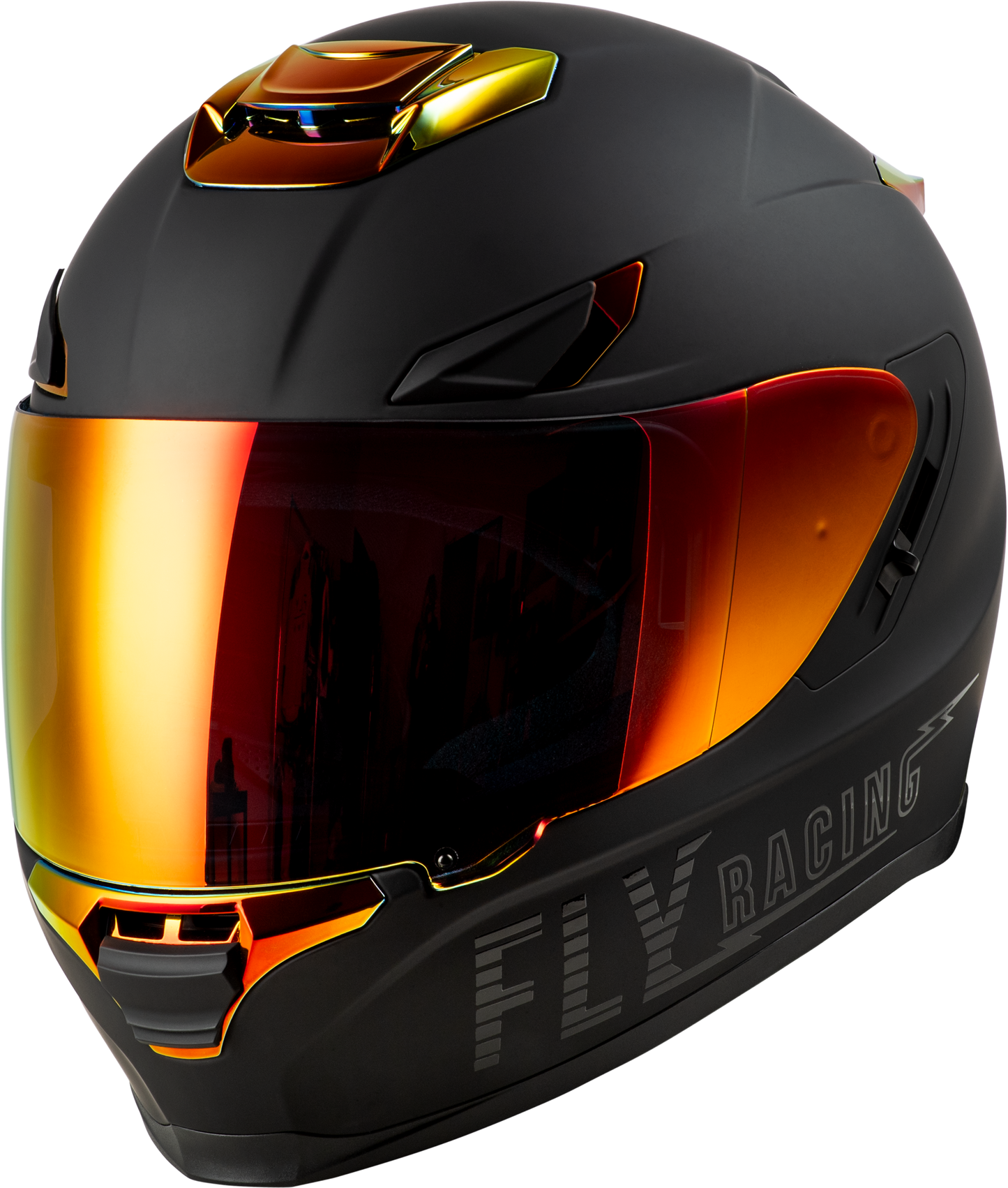 Sentinel Recon Helmet Matte Black/Fire Chrome Xl