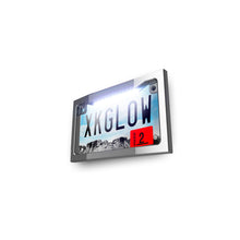 Lighted License Plate Frame Chrome