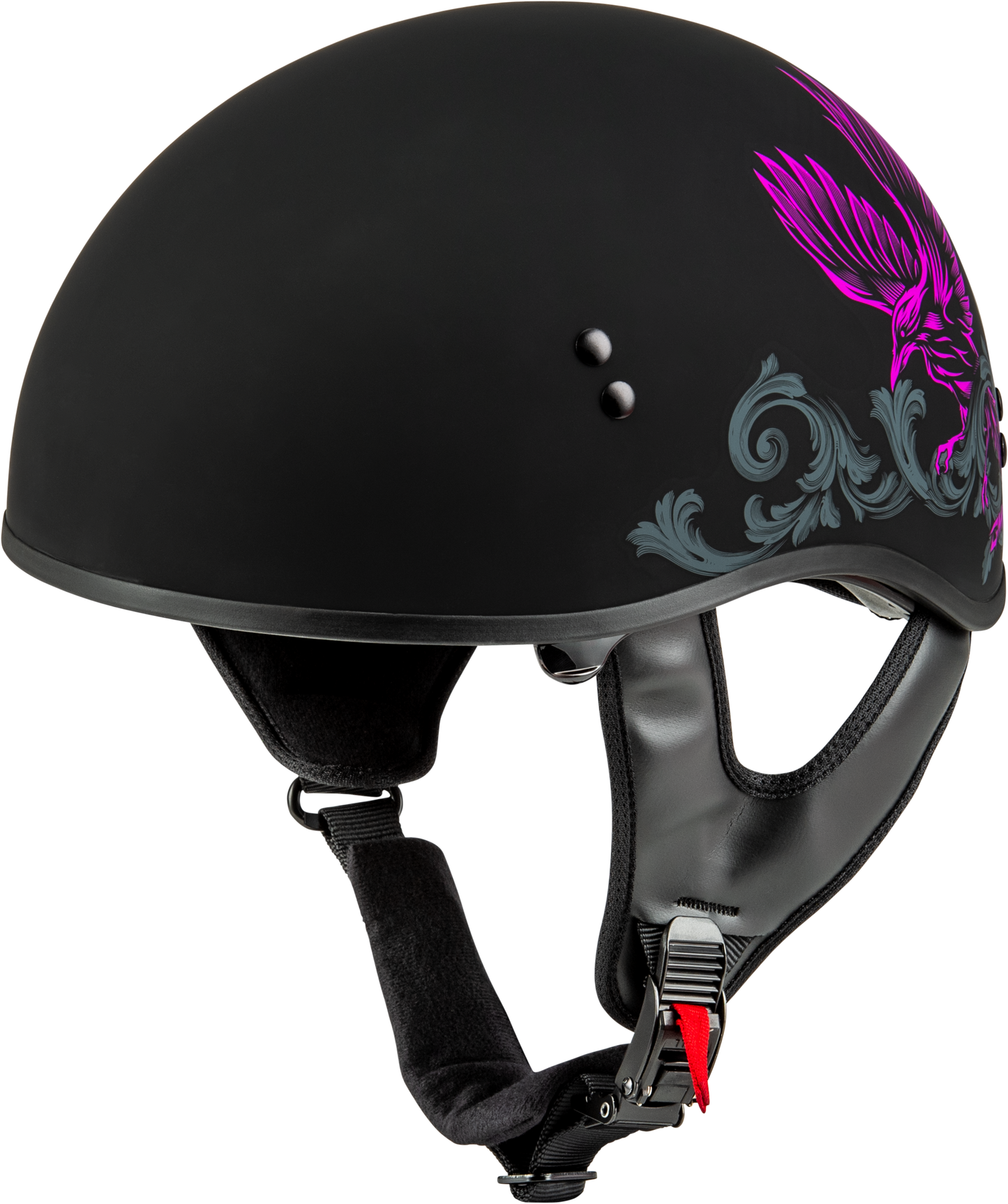 Hh 65 Corvus Helmet Matte Black/Purple/Grey Lg