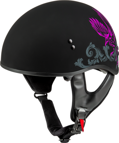 Hh 65 Corvus Helmet Matte Black/Purple/Grey Lg
