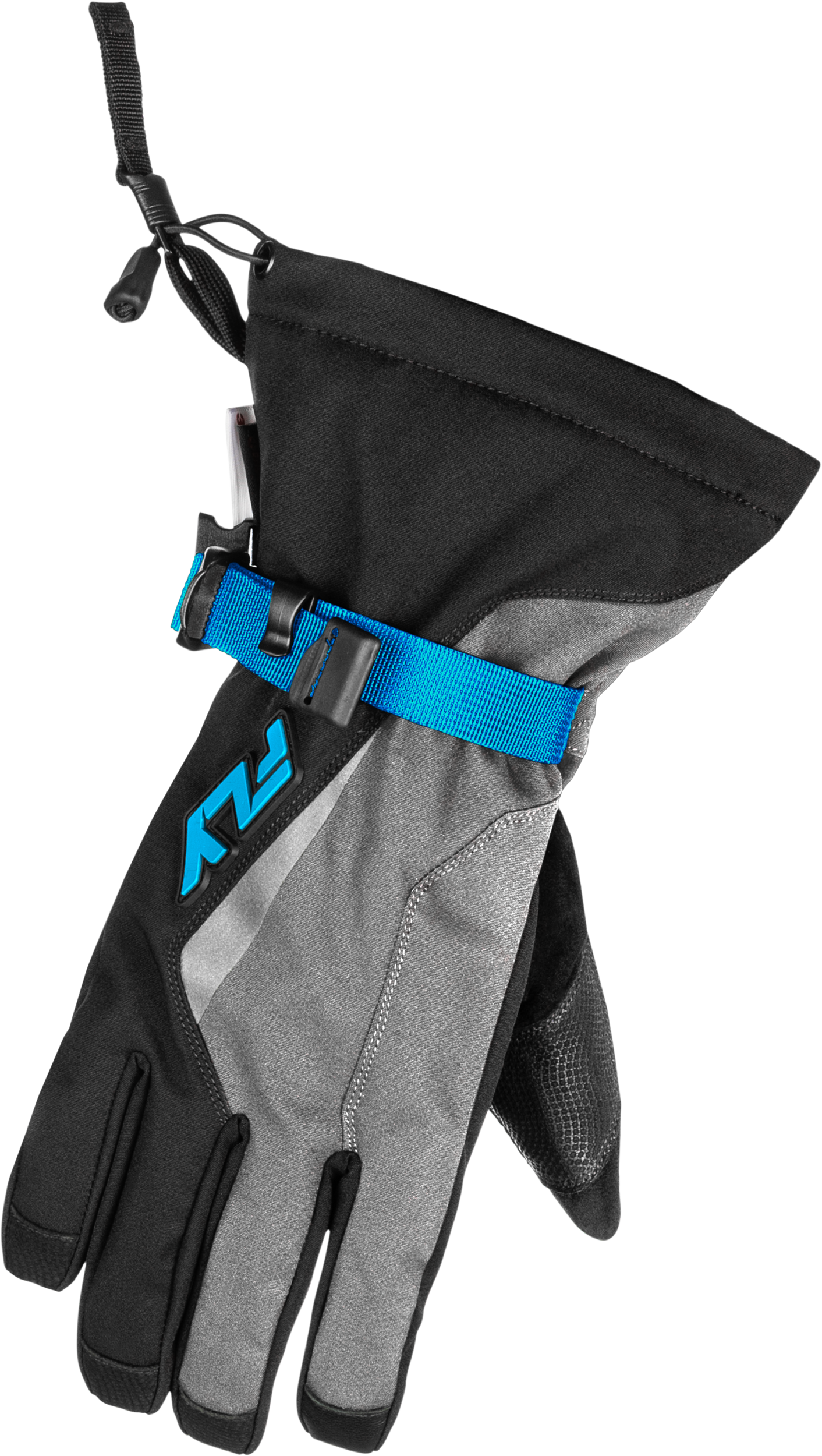 Title Gauntlet Gloves Light Grey/Black/Blue 2x