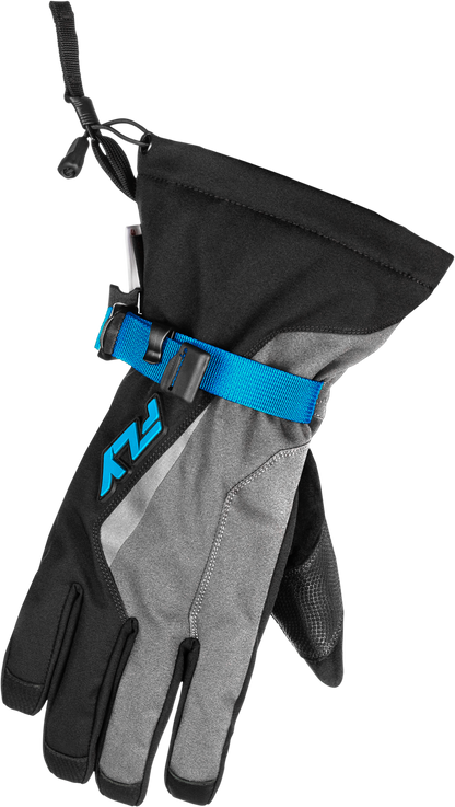 Title Gauntlet Gloves Light Grey/Black/Blue 3x