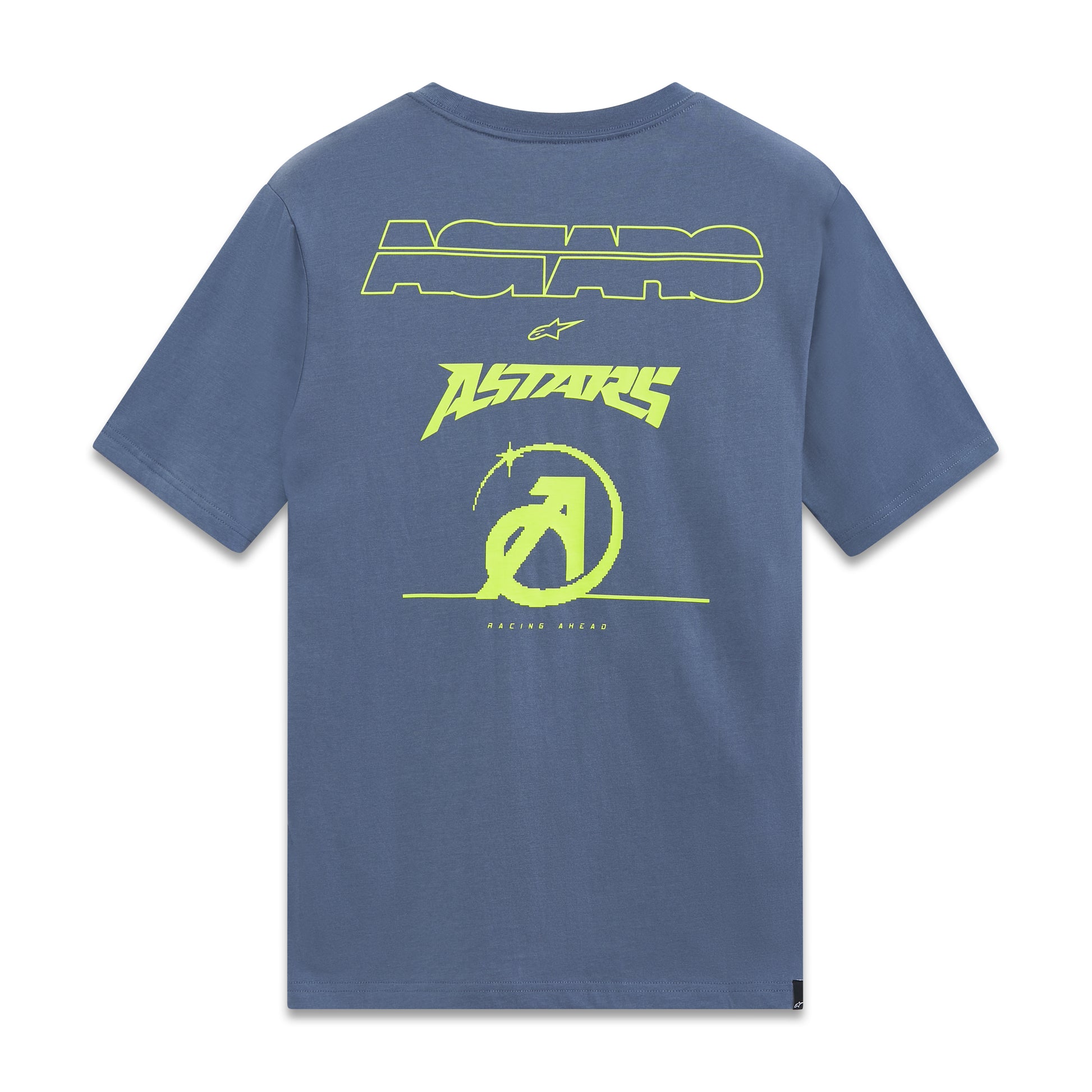 Bold Type Back Csf Ss Tee Slate Blue Sm