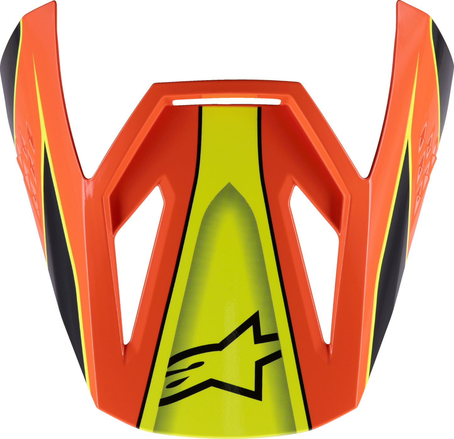 Sm3 Youth Fray Visor Blk/Orng/Ylw Fluo Glossy