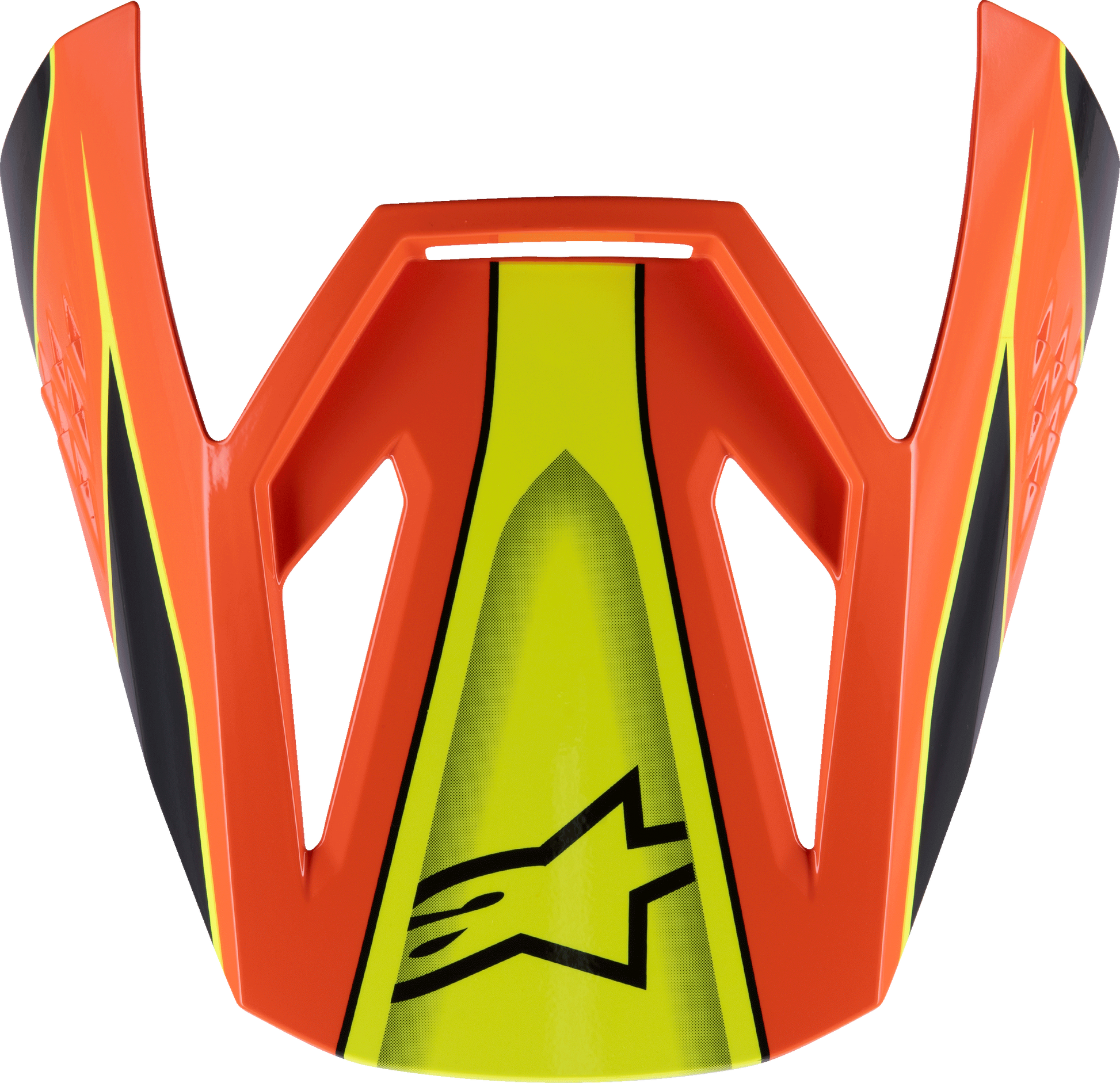 Sm3 Youth Fray Visor Blk/Orng/Ylw Fluo Glossy