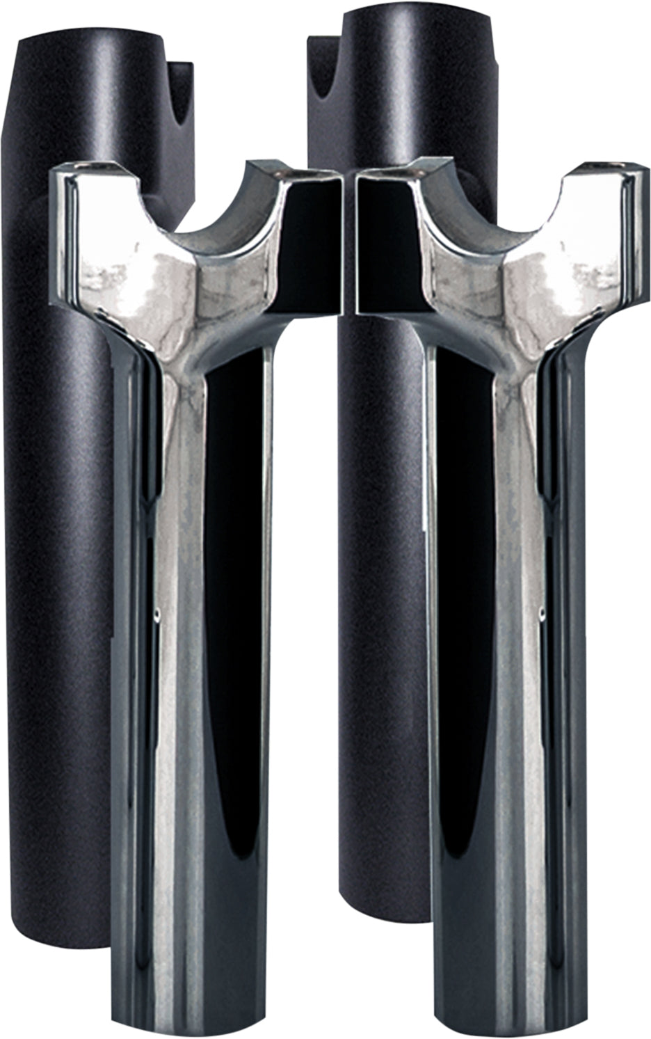 Chubby 6" Straight Risers Black