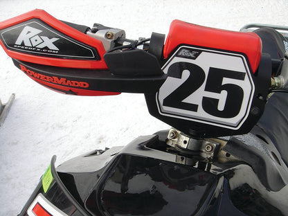 Rox S/M Front Number Plate Blk