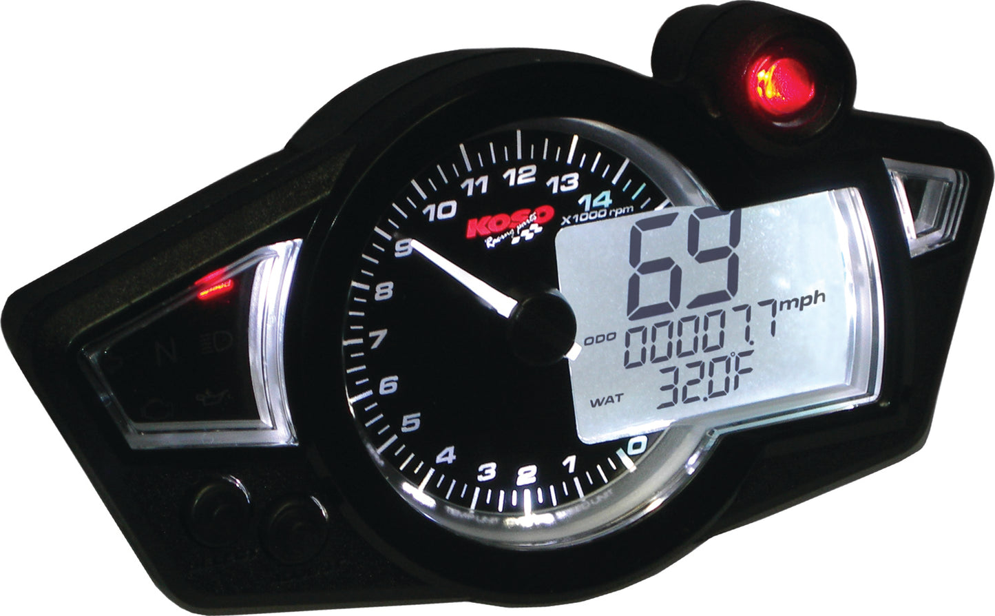 Gp Style Multi Function Gauge Rx 1n Black Panel