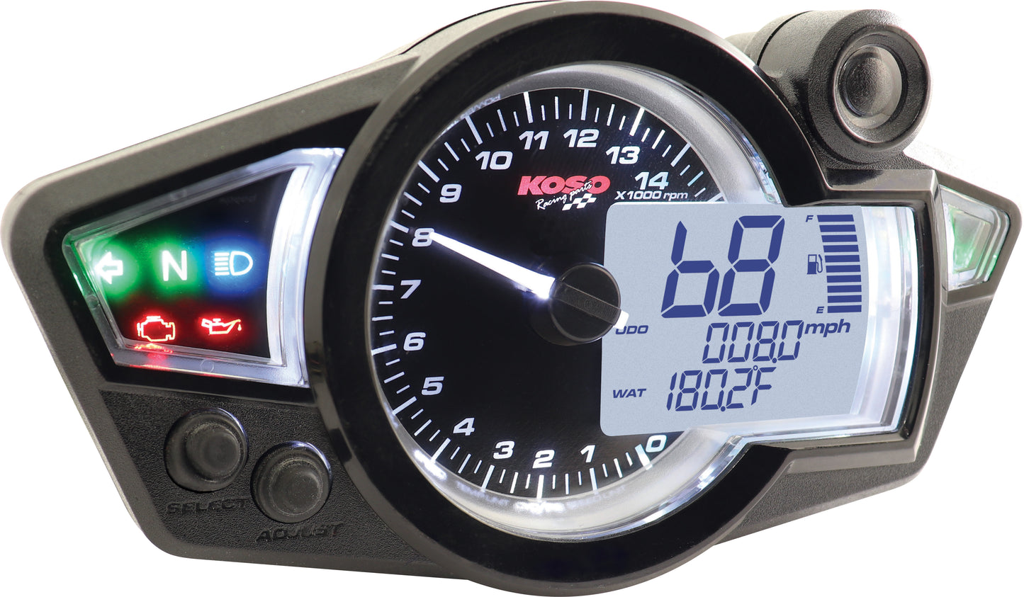 Gp Style Multi Function Gauge Rx 1n Black Panel