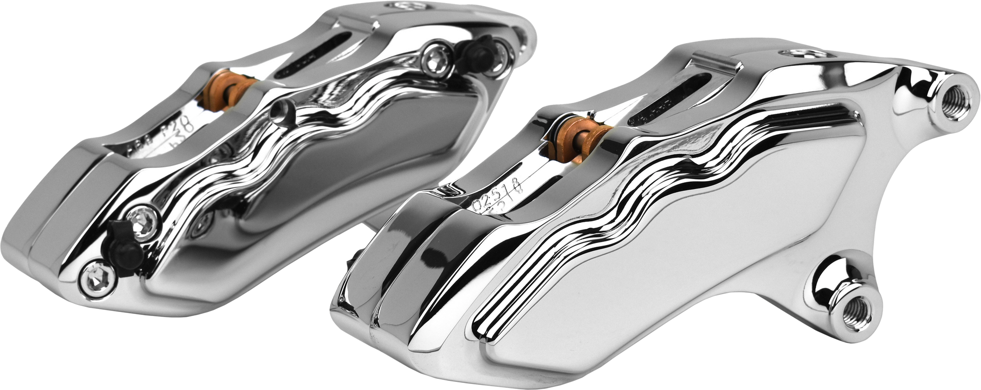 6 Pist Front Dual Caliper Kit Chrome W/ 11.8" Rotor