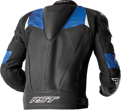 Tractech Evo D3o Jacket Blk/Blue Leather 2x