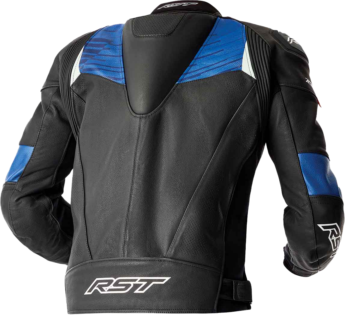Tractech Evo D3o Jacket Blk/Blue Leather Md